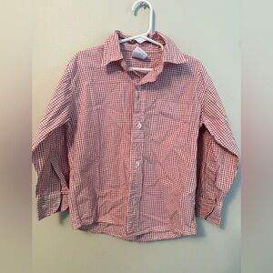 Bella Bliss Kids Red Checkered Button Down Shirt